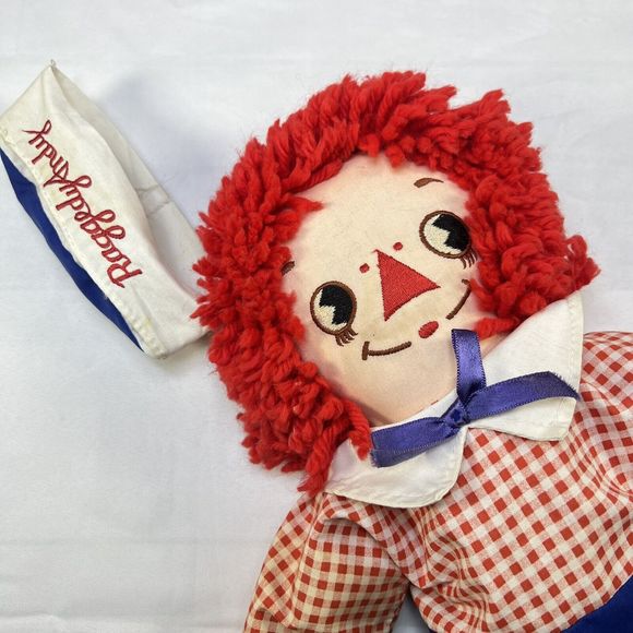 VTG Raggedy Andy Rag Doll 17” Boy Cloth 80s w/Clothes by Johnny Gruelle Applause - Picture 15 of 16